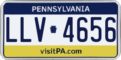 PA license plate LLV4656