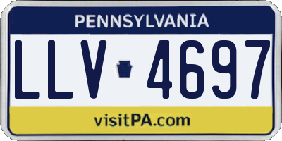 PA license plate LLV4697