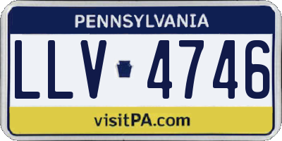PA license plate LLV4746