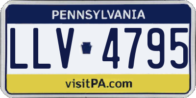 PA license plate LLV4795