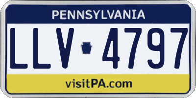 PA license plate LLV4797