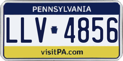 PA license plate LLV4856