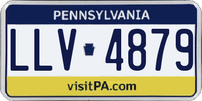 PA license plate LLV4879
