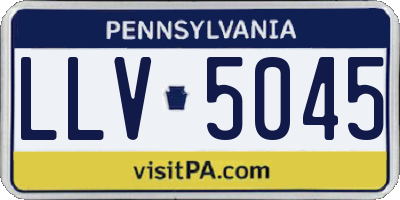 PA license plate LLV5045