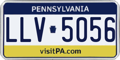 PA license plate LLV5056