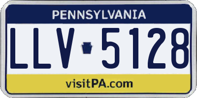 PA license plate LLV5128