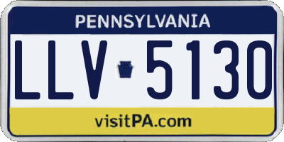 PA license plate LLV5130