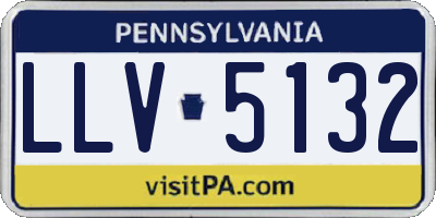 PA license plate LLV5132