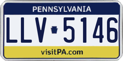 PA license plate LLV5146