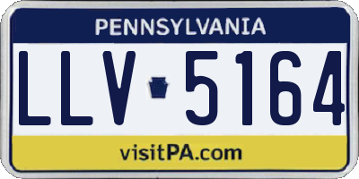 PA license plate LLV5164