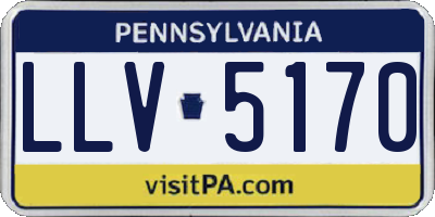 PA license plate LLV5170