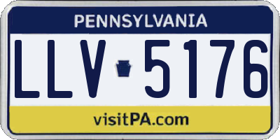 PA license plate LLV5176