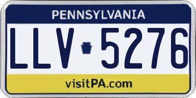 PA license plate LLV5276