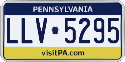 PA license plate LLV5295