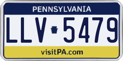 PA license plate LLV5479