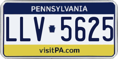 PA license plate LLV5625