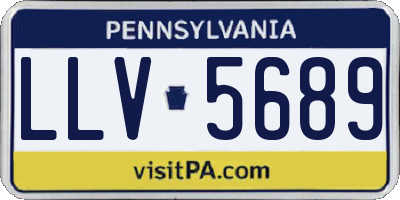 PA license plate LLV5689