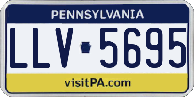 PA license plate LLV5695