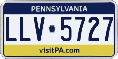 PA license plate LLV5727