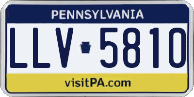 PA license plate LLV5810