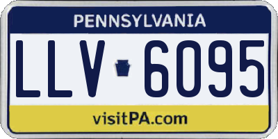 PA license plate LLV6095