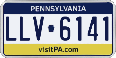 PA license plate LLV6141