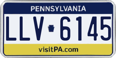 PA license plate LLV6145