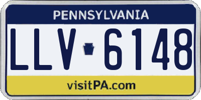 PA license plate LLV6148