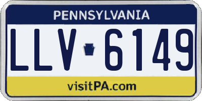 PA license plate LLV6149