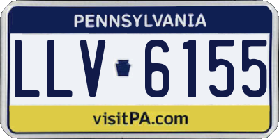 PA license plate LLV6155