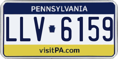 PA license plate LLV6159
