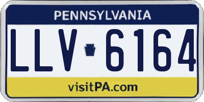 PA license plate LLV6164