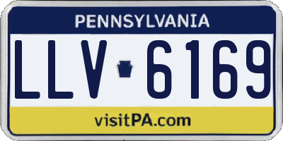PA license plate LLV6169