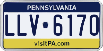 PA license plate LLV6170