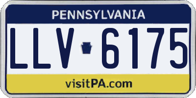 PA license plate LLV6175