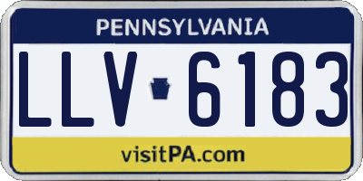 PA license plate LLV6183