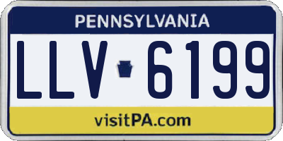 PA license plate LLV6199