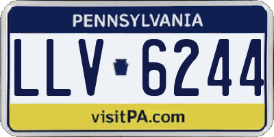 PA license plate LLV6244