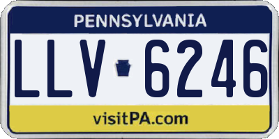 PA license plate LLV6246
