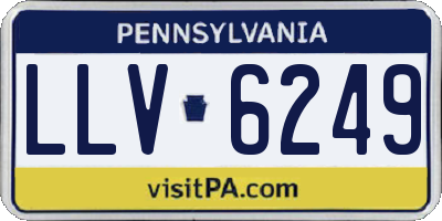 PA license plate LLV6249