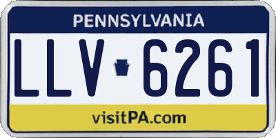PA license plate LLV6261