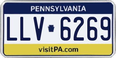 PA license plate LLV6269