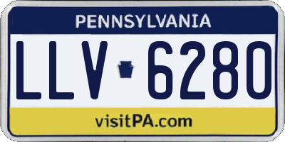 PA license plate LLV6280