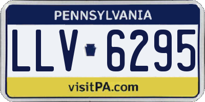 PA license plate LLV6295