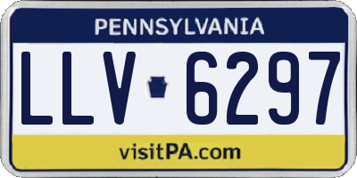 PA license plate LLV6297