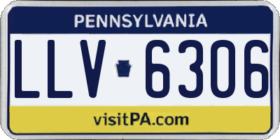 PA license plate LLV6306