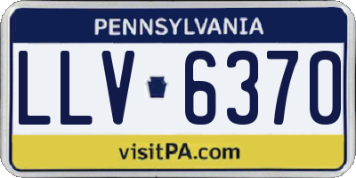 PA license plate LLV6370
