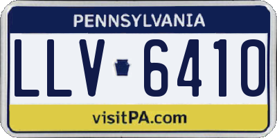 PA license plate LLV6410