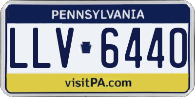 PA license plate LLV6440