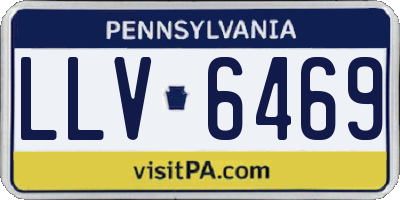 PA license plate LLV6469